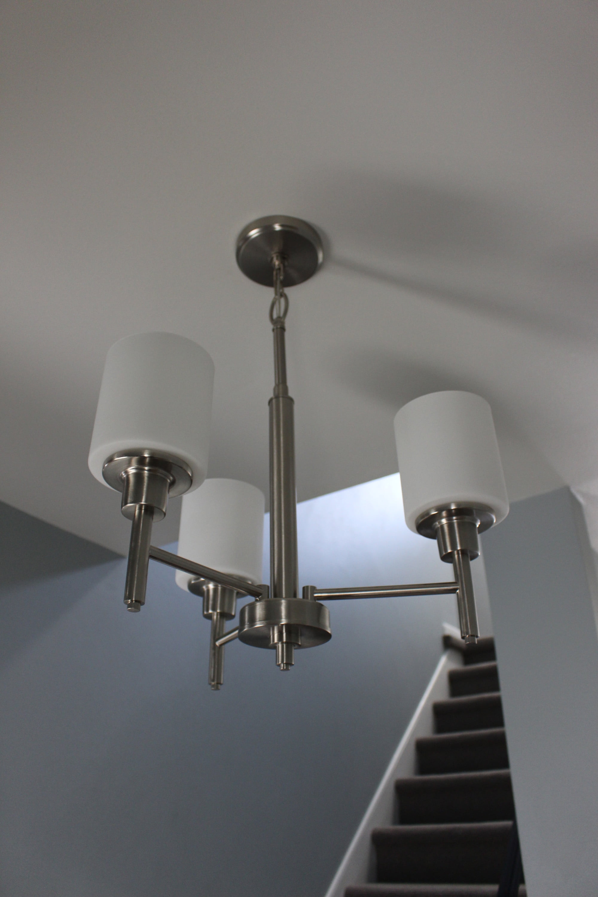 Design House Aubrey 3-Light Indoor Dimmable Chandelier with Frosted Glass
