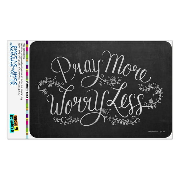 Pray More Worry Less Home Business Office Sign