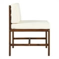 thumbnail image 3 of Walker Edison Chaise d'Extérieur Modulaire Acacia Sans Bras en Brun Foncé, 3 of 10