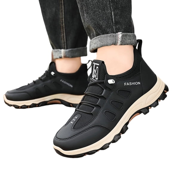 Willtoo Men's Lightweight Outdoor Hiking Sneakers 2026 with Soft Sole - All-Terrain Traction Sole, Breathable & Round Toe for All-Season Gym, Trail, Casual & Casual Attire