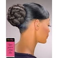 thumbnail image 3 of Dome L Formal Bun Color 1B - Foxy Silver Wigs Thick Braided Chignon Comb Attachment Updo Style Hairpiece Extension Synthetic Black Grey Womens Bundle MaxWigs Booklet, 3 of 4