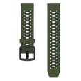 thumbnail image 1 of Correa de silicona de dos colores de 20 mm para reloj Coros Pace 2/garmin Vivoactive 5/garminactive 5/venu Sq 2-9192339876140 Verde militar y negro, 1 of 5