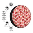 thumbnail image 4 of Wukai Housse de Pneu de Rechange Imprimé Fraise Mignon pour Remorque RV, Housse de Roue en PVC Faux Cuir Imperméable Adaptée pour Camion, Remorque, RV, SUV, Campeur-14 Pouces, 4 of 6