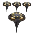 thumbnail image 1 of 4 Piezas, Lampara Solar Luz Led Exterior De Jardin 8 + 4 Led, 1 of 7