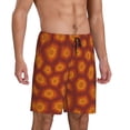 thumbnail image 2 of Tideii Turtle Shell Print Men's Short Pajama Pants, Elastic Pocket Summer Pajama Pants Sleepwear, Lounge Pants-X-Large, 2 of 6