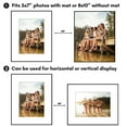 thumbnail image 6 of Americanflat 8x10 Front Loading Picture Frame with Shatter-Resistant Glass with 5x7 Mat 6 Pack Photo - Black, 6 of 8