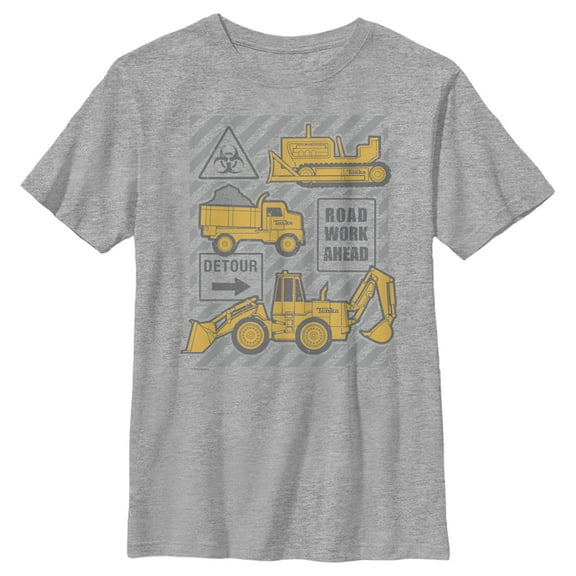 Boy's Tonka Construction Work Graphic Tee Athletic Heather Small