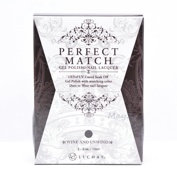 Lechat Perfect match Duo Gel  Lacquer Wine and Unwind PMS264