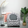 thumbnail image 4 of Skksst Modern Print 2-Pieces Tub Chair Cover Club Pub Living Room Armchair Sofa Protector, 4 of 7