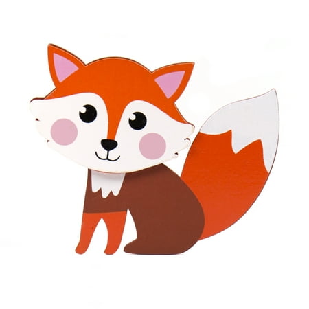 Hello Hobby Wood Fox Shape, Pre-Painted, 4.1 in. x 3.3 in.