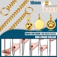 thumbnail image 3 of Collier pour Chien 10mm Collier Antidérapant Maillon Cubain Chaîne en Acier Inoxydable Robuste pour Chiens (14 Pouces), 3 of 4