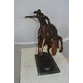 thumbnail image 6 of Bronco Buster Bronze Statue by Remington - Premium and Sophisticated Iconic American West Sculpture, Detailed Western Art Masterpiece for Home & Office Decor, 9"L x 24"W x 21"H, 6 of 15