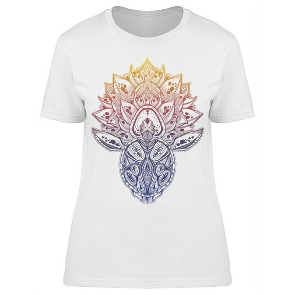Maori Tortoise Reptile Tattoo T-Shirt Women -Image by Shutterstock, Female Large