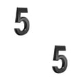 thumbnail image 1 of jesticaly House Numbers ple Numerical Marks Accessories Exquisite Number Signs Parts Number Sign DIY Accessory for Apartment Hotel Number 5 2Set, 1 of 6