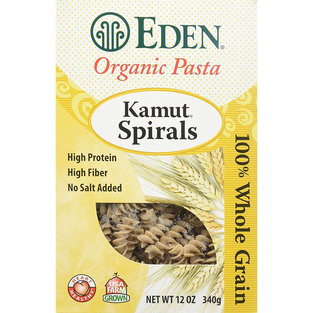 Eden Kamut Spirals, Organic, 100 Whole Grain, 12Ounce (Pack of 6