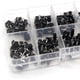 thumbnail image 2 of Whataatahia 10 Valor 100 Unids/set Micro Interruptor de Botón Táctil Kit de Caja Surtida Momentánea de Plástico Negro 50mA 12VDC, 2 of 5