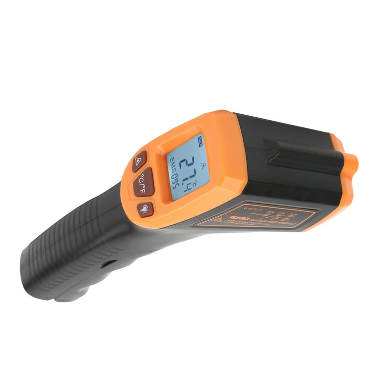 Infrared Thermometer, Temperature Quality Assurance With User Manual For  Hot Engine Parts Orange 