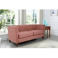 thumbnail image 3 of Uspridefurniture Lisette 73.3'' Velvet Square Arm Sofa,Pink, 3 of 5