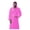 Pink, variant on Hooded Bathrobe for Men and Women, 500 GSM Cotton Blend Rayon Terry, Silver, Small/Medium