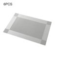 thumbnail image 3 of CNKOO Kitchen 6pcs Table Place Mat Home Restaurant Dining Table Non-slip Heat Insulation Pad Coaster Placemat  Silver, 3 of 7