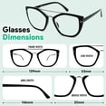 thumbnail image 2 of OPTIPAK déSIGNER Collection Blue Light Blocking Glasses for Men & Women – Anti Reflective Computer Reading Glasses with Spring Hinge Frame – Reduce Eye Strain & Glare (Pack of 1), 2 of 7