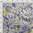 thumbnail image 3 of oneOone Cotton Jersey Violet Fabric Tropical Monstera Leaves Sewing Material Print Fabric By The Yard 58 Inch Wide, 3 of 4