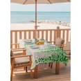 thumbnail image 2 of Outdoor Tablecloth with Umbrella Hole for Patio/Picnic/Party, Green Eucalyptus Leaves Waterproof Table Cloth Rectangle Table Cover Washable, Weeping Summer Botanical Watercolor Rustic (52"x 70"), 2 of 8