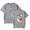 Grey, variant on LEVITICUS FIRE T-Shirt Round Neck Short Sleeved Shirt Fashion Printed Top
