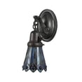 thumbnail image 2 of Meyda Tiffany 106004 Jeweled Peacock 4" Wide 1 Light Wall Sconce - Black, 2 of 4