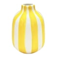 thumbnail image 2 of Ceramic Striped Vase, Hand-Painted Modern Nordic Boho Vase Small Decorative Flower Container for Table Kitchen Indoor Room Centerpiece, 2 of 7