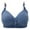 Blue, variant on Women's Lace Underwire Bra Set - Padded Push-Up - Adjustable Bustier - Sexy Yet Comfortable | Hontri | Women's Large Size Bra Without Ring Thin Cup Side Breast Breathable (Black | 36)