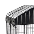thumbnail image 6 of Lucky Dog Single-Door Outdoor Welded Wire Pet Kennel with Cover, Black, 4'L x 4'W x 4.5'H, 4 Pack, 6 of 6