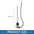 thumbnail image 3 of Unique Bargains Fuel Sending Unit and Gauge Kit 12.8" Length Boat Fuel Sending Unit Marine Fuel Sender Unit Metal Silver Tone Black 1 Set 0-190 Ohm, 3 of 6