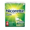 Nicorette Nicotine Coated Gum to Stop Smoking, 4mg, Fresh Mint Flavor - 100 Count
