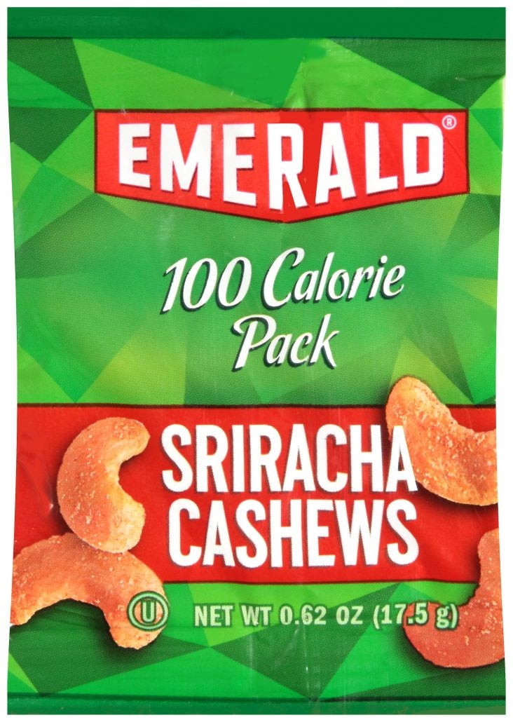 Emerald 100 Calorie Packs Sriracha Cashews 7 PK, 0.62 OZ by Diamond Foods, Inc