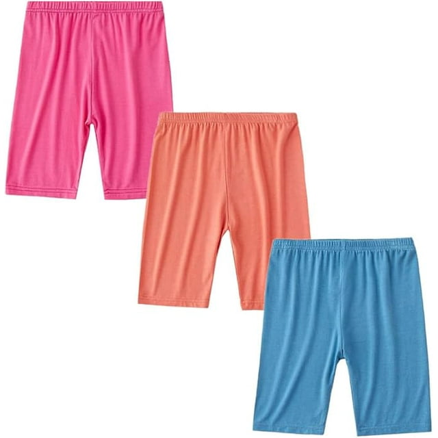 Lot de 3 Leggings Courts de Cyclisme pour Filles Été