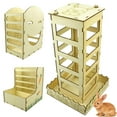 thumbnail image 4 of ZPAQI Rabbit Feeder Bunny for Hay Rack Wooden Feeding Bowls for Cage Easy to Clean, 4 of 20