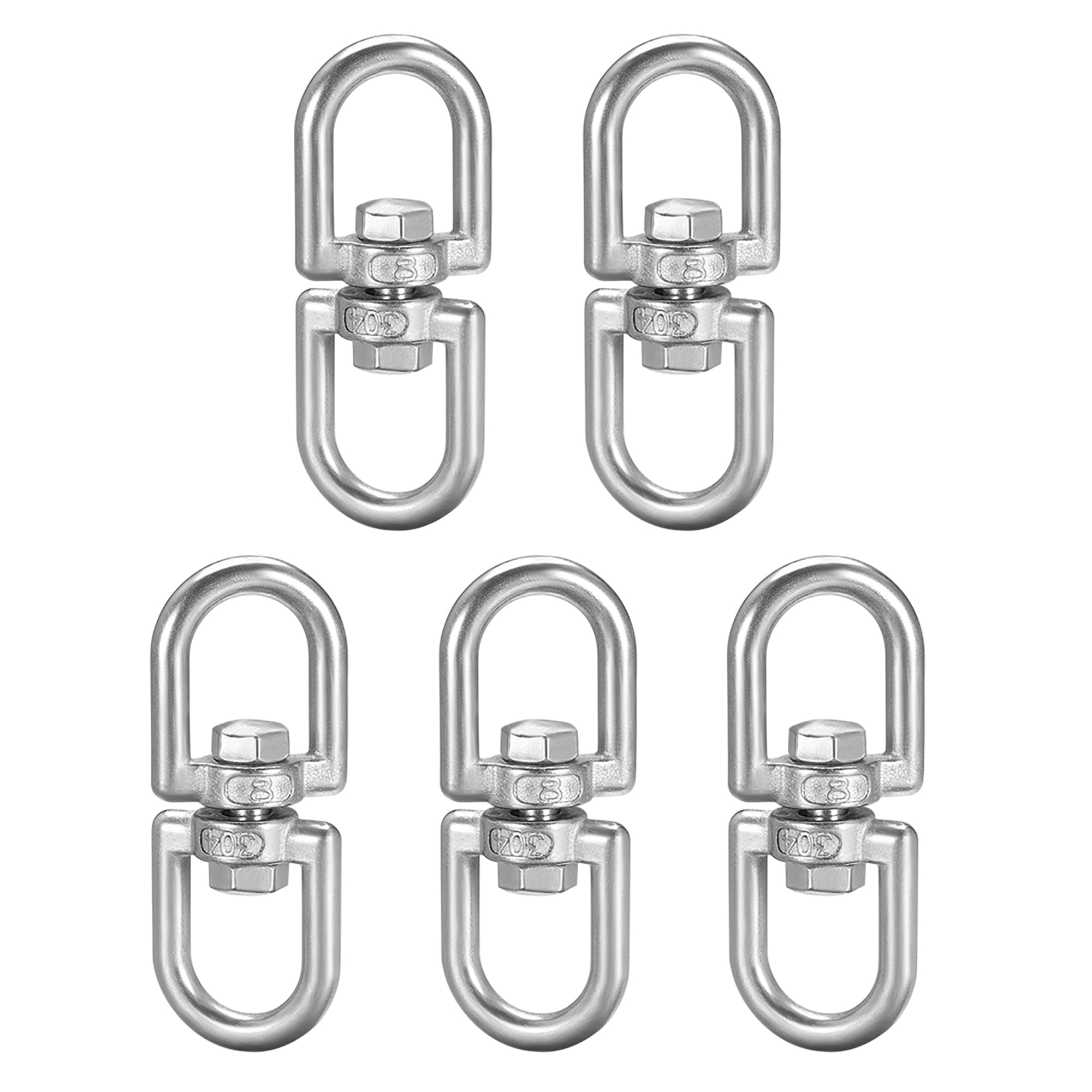 M8 Swivel Eye Double Ended Round Ring Rotating Hoist Eye to Eye Bolt 5