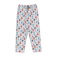 thumbnail image 4 of Goofa Nautical And Pirate Owls Printed Soft Pajama Pants for Women, Wide Leg Comfy Casual Lounge Yoga Pants-Large, 4 of 9