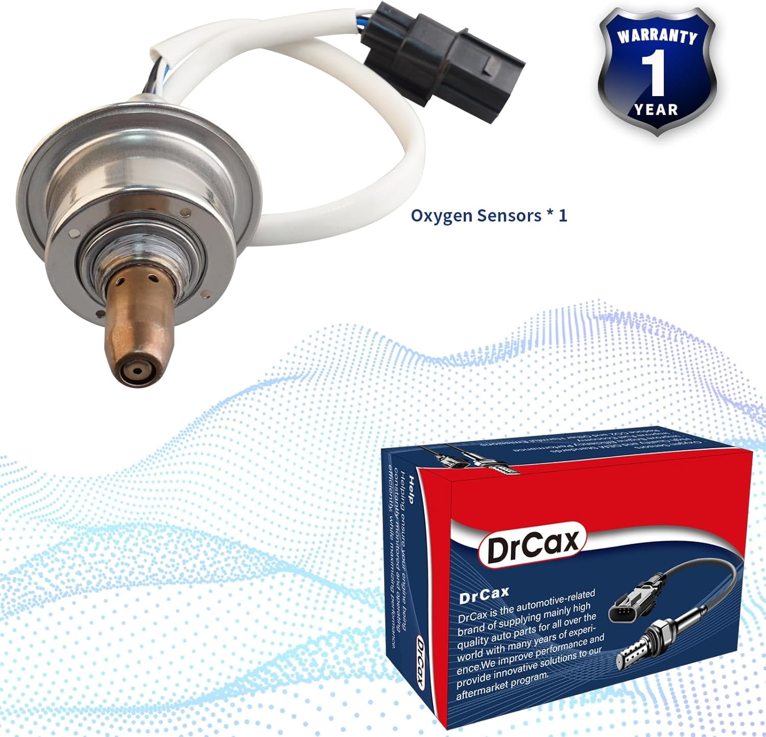 DrCax Oxygen O2 Sensor Upstream Heated Air Fuel Ratio 234-9131 Compatible with Accord 2013-2016 Civic 2015 CR-V 2015-2016 TLX ILX Replace 25054038 36531-5A2-A01 36531-5A2-003