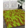 thumbnail image 3 of Ahgly Company Machine Washable Indoor Round Transitional Pistachio Green Area Rugs, 7' Round, 3 of 7