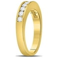 thumbnail image 3 of FB Jewels 14kt Yellow Gold Womens Round Diamond Wedding Channel Set Band 1/2 Cttw Size 5, 3 of 4