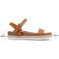 thumbnail image 3 of Sandalia DREAM PAIRS Sunna Cuña Flatform Tan en PU Talla 10, 3 of 6