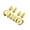 Gold-color, variant on Cool Hip Hop Inspired Teeth Grillzs Set Alloy Teeth Caps Set Glossy HipHop Fashion Upper Lower Grillzs Adjustable Size