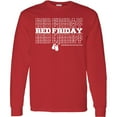 thumbnail image 3 of Inktastic Athletic Red Friday Dog Tags Long Sleeve T-Shirt, 3 of 5