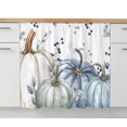 thumbnail image 2 of Blue Pumpkins Fall Sink Skirt 11"Wx13"L,Dustproof Under Sink Curtain with Self Adhesive Tape,Rustic Thanksgiving Watercolor Cabinet Curtain Cover for Bathroom Vanity,RV,Kitchen Cabinet Storage Shelf, 2 of 9