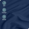 thumbnail image 2 of Bare Home Fitted Sheet - 22" Extra Deep Pocket - Premium 1800 Collection - Twin, Dark Blue, 2 of 7