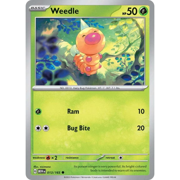 Pokemon Scarlet & Violet 151 Common Weedle #13