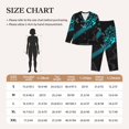 thumbnail image 6 of Lsque Geometry Dash Pattern Long Sleeve Pajama Set for Women - Soft 2-Piece Sleepwear and Loungewear Set with Pockets, Comfy Nightwear, 6 of 8