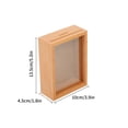 thumbnail image 3 of Wooden Photo Frame Money Box with Coin Slot - 6-Inch & 7-Inch Solid Wood Shadow Box for Savings, Bills, and Family Photos | Modern Minimalist Home Decor Gift, 3 of 9